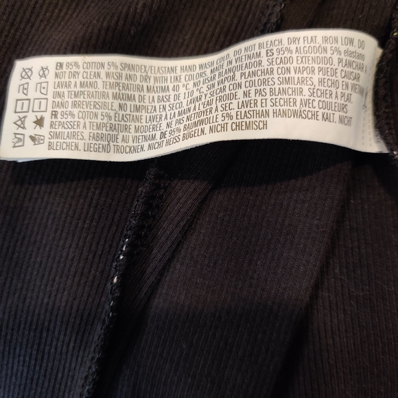 Forever 21 Blk Floral Ribbed Bodycon Dress Size M - Picture 12 of 12